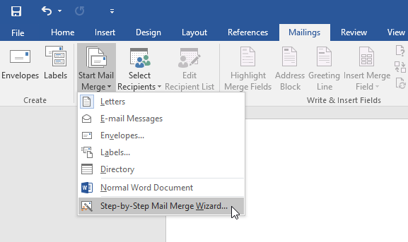 Mail Merge In Word