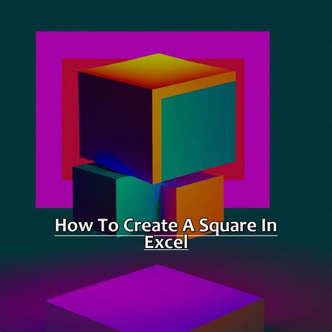 Making Squares In Excel Manycoders