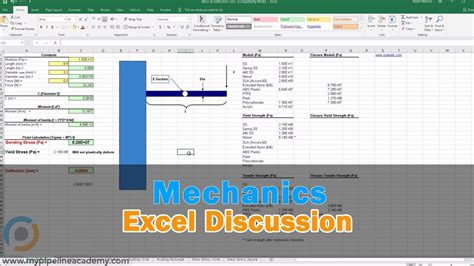 Mechanical Design Excel Discussion Youtube