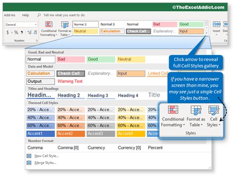 Microsoft Excel Tips Quickly Apply Your Own Predefined Cell