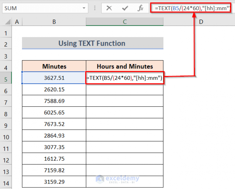 Minutes To Hours Converter With Excel