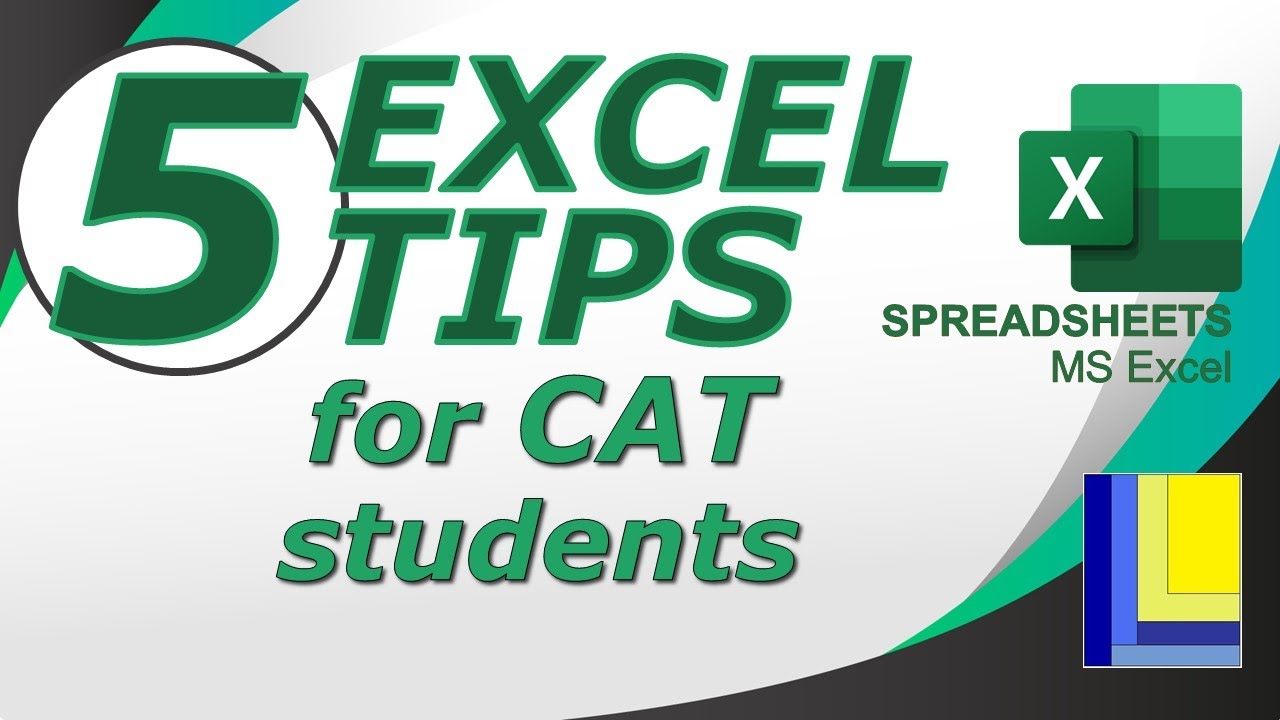 Ms Excel 5 Excel Tips For Cat Students Youtube