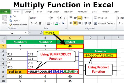 Multiply In Excel Easy Formulas