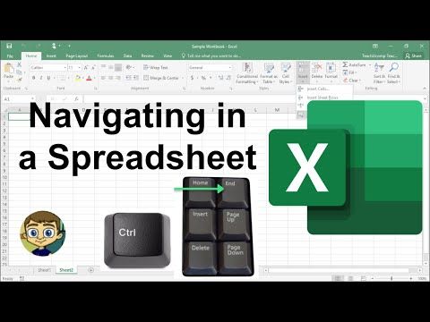 Navigating Within An Excel Spreadsheet Youtube