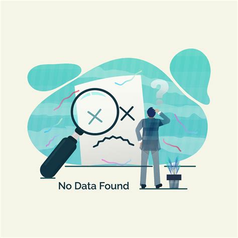 No Data Found Illustration For Sites Banner Design Vector Illustration 24676396 Vector Art At