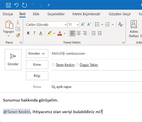 Outlook Amp 39 Ta E Posta Mesaj N N G Vdesine Ekler Nas L Eklenir