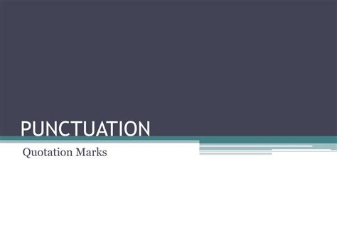 Ppt Punctuation Powerpoint Presentation Id 6586975