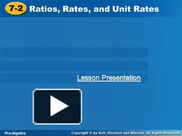 Ppt Ratios Rates Unit Rates Powerpoint Presentation Free Download