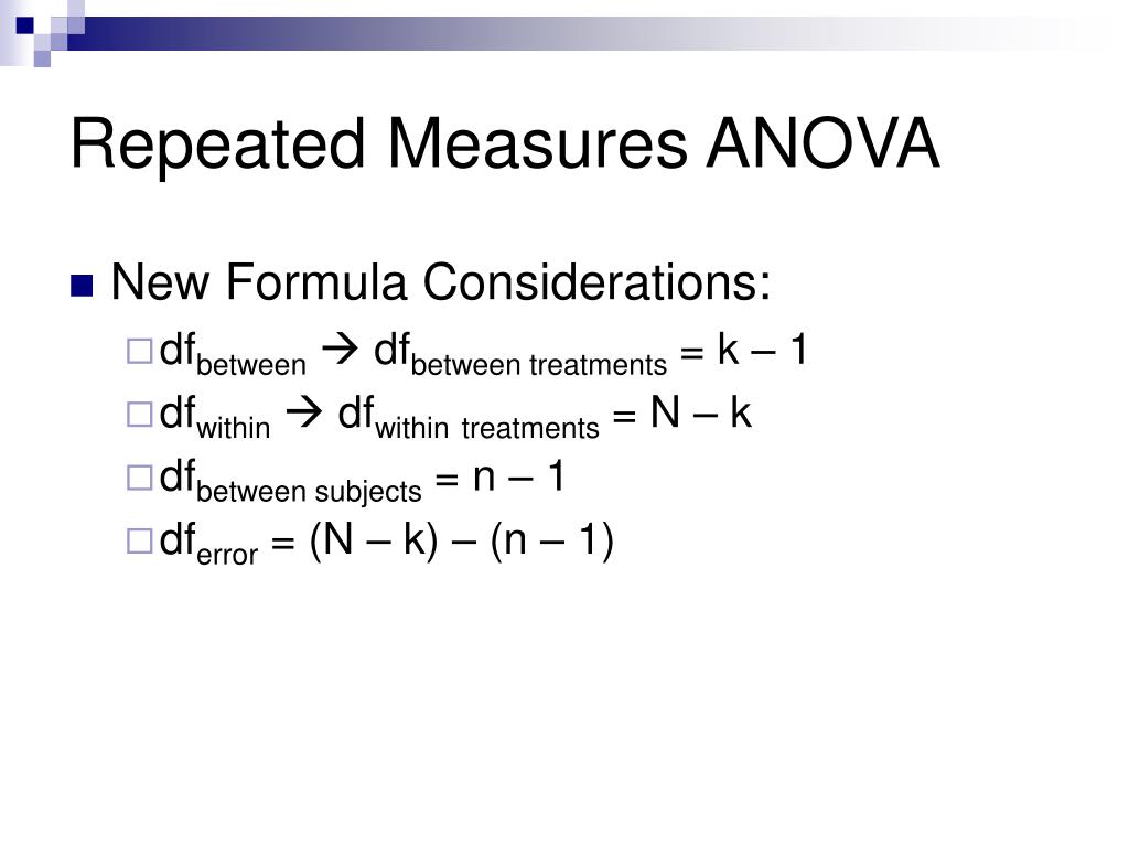 Ppt Repeated Measure Design Of Anova Powerpoint Presentation Free