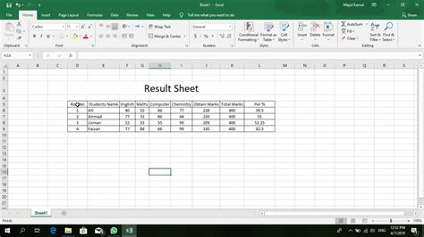 Practical 14 Working On Excel Youtube