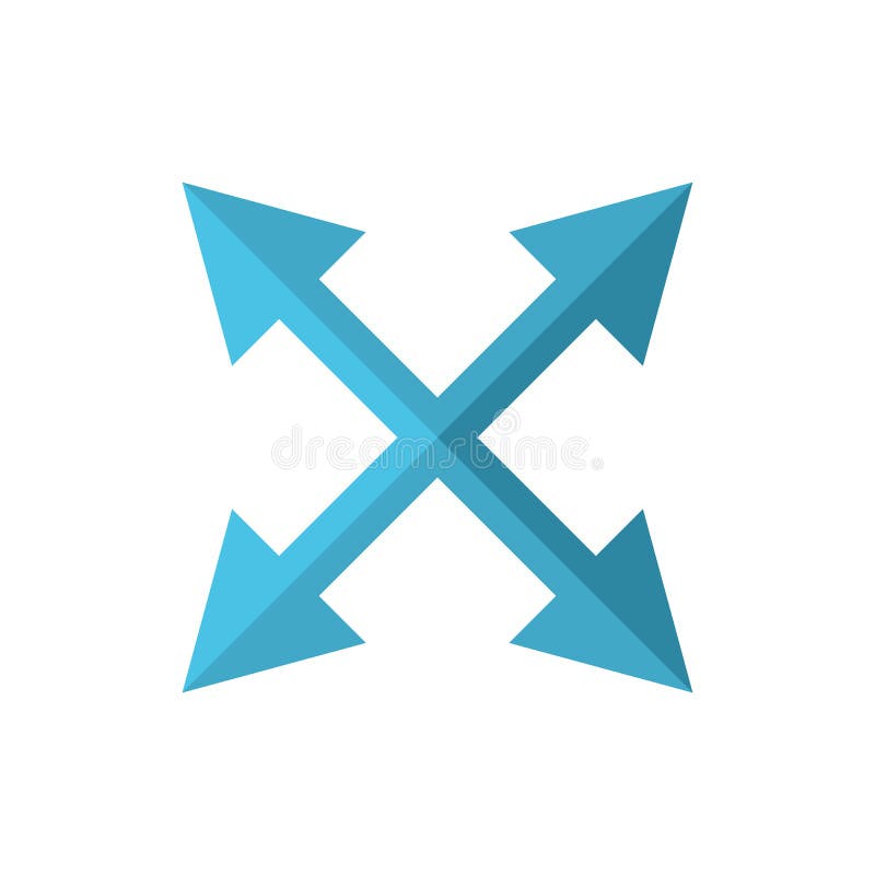 Premium Vector Vector Icon Four Way Arrows Cross Of Arrows