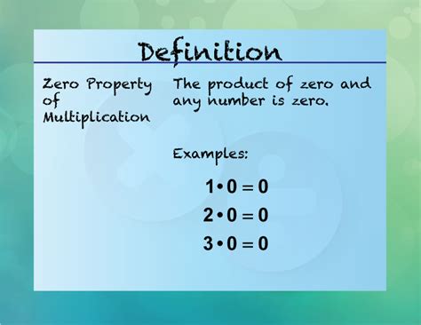 Properties Of Zero