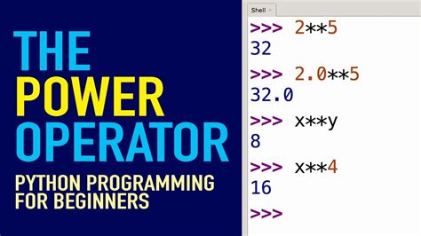 Python Program To Find Power Of A Number Using Exponential Operator