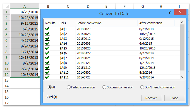 Quickly Identify And Convert Date Format In Excel