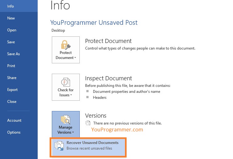 Recover Unsaved Word Excel Documents On Mac 5 Steps