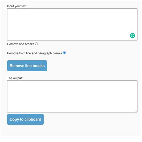 Remove Line Breaks Online Tool