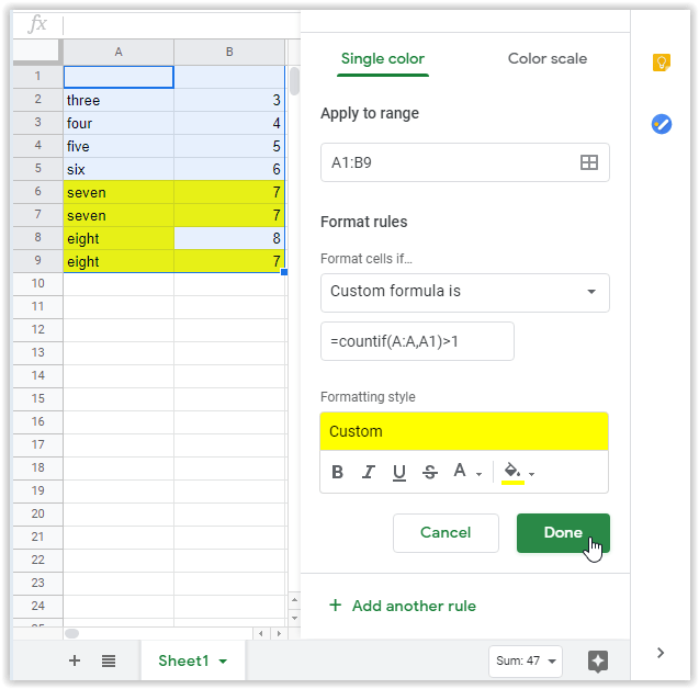 Remove Or Highlight Duplicates In Google Sheets And Find Unique Values