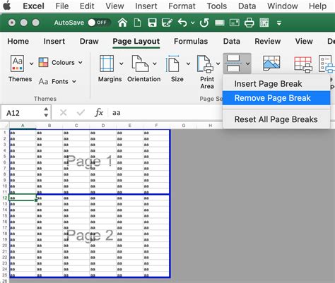 Remove Page Breaks And Page Number Watermark In Excel Dedicated Excel