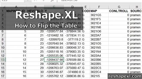 Reshape Xl How To Flip Excel Table Vertically