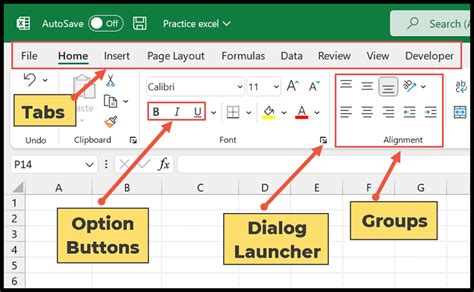 Ribbon And Tabs In Excel Excel All Tab