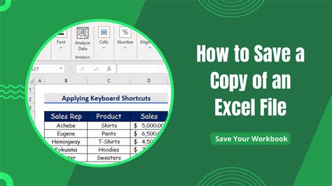 Save An Excel Workbook