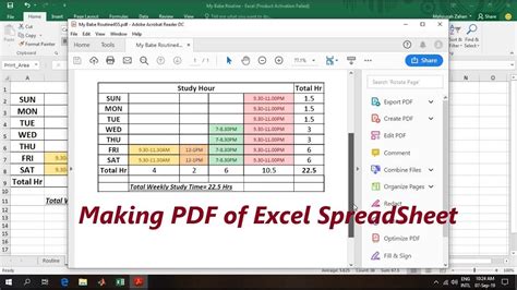 Save Excel Worksheets As Separate Pdf Files