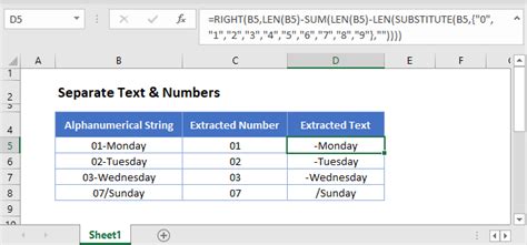 Separate Text Amp Numbers Excel Amp Google Sheets Automate Excel