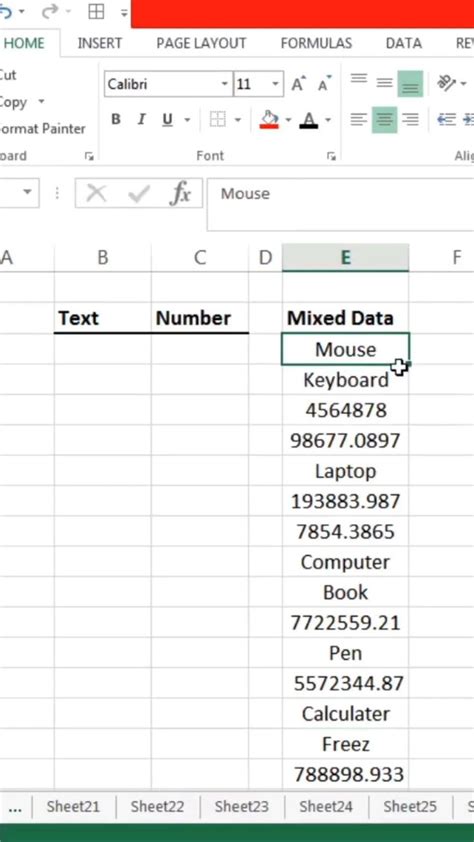 Separate Text And Number From Mixed Data Using Go To Special Separate