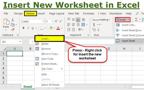 Shortcut To Insert New Worksheet In Excel