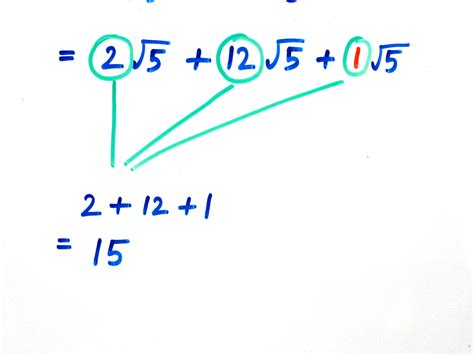 Simple Steps For Adding Square Roots