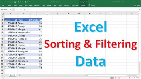 Sort Data In Excel Step By Step Tutorial