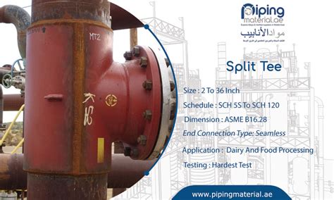 Split Tee And Hot Tapping Split Tee Dimensions Suppliers In Uae