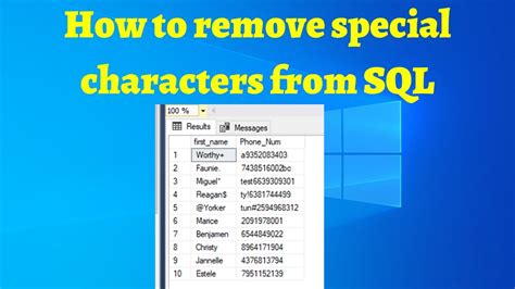 Sql Remove Special Characters Catalog Library