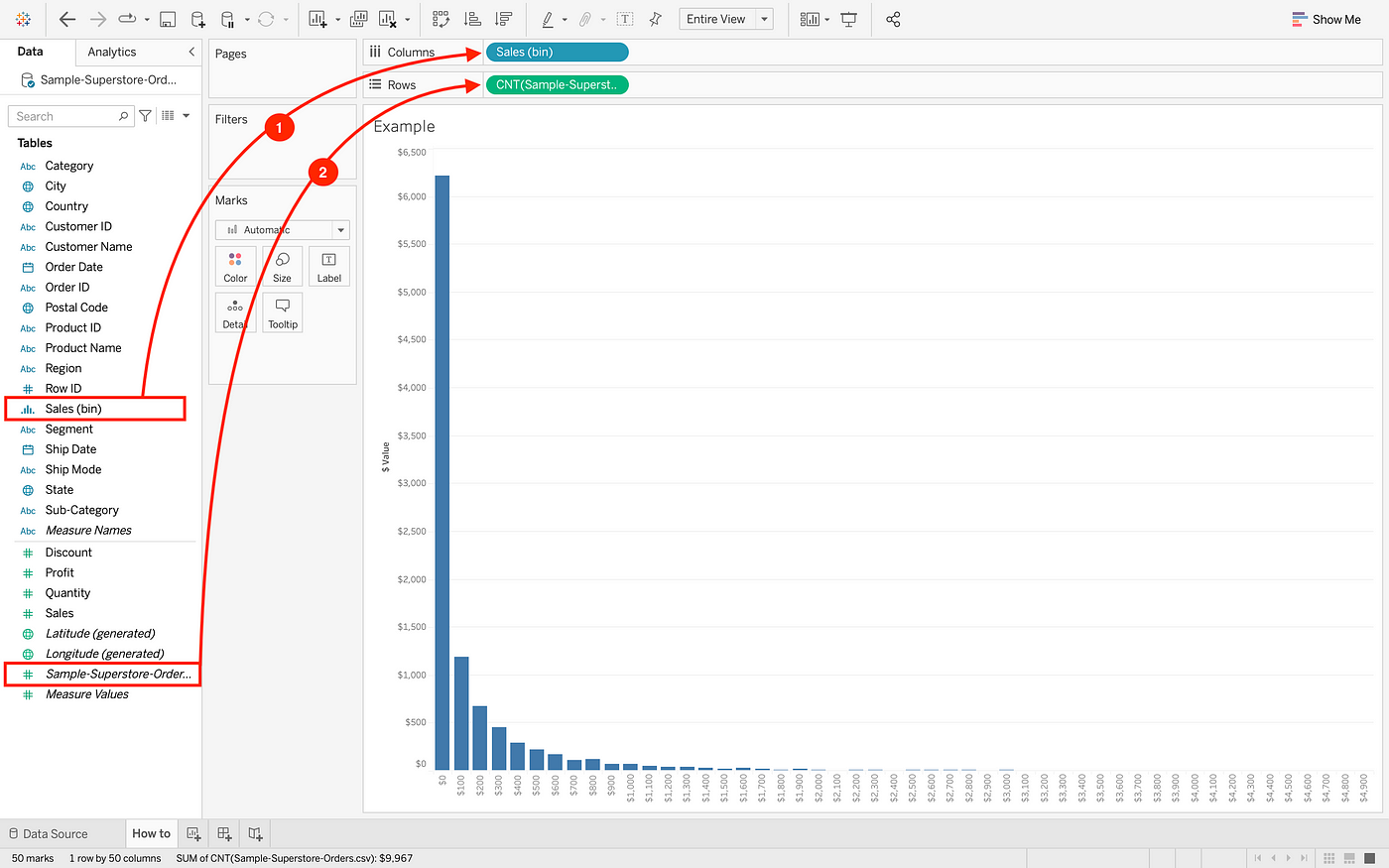 Tableau Bins Create Bins In Tableau With Just 3 Steps Dataflair