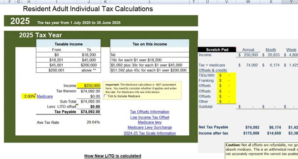 Tax Calculator 2024 25 Excel Template Gwen Pietra