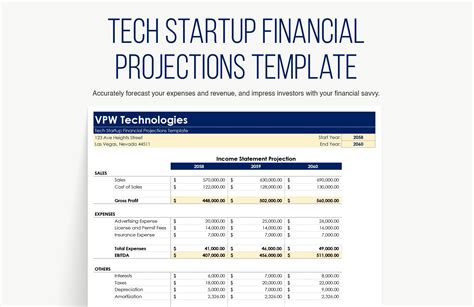 Tech Startup Financial Projections Template Google Sheets Excel Template Net