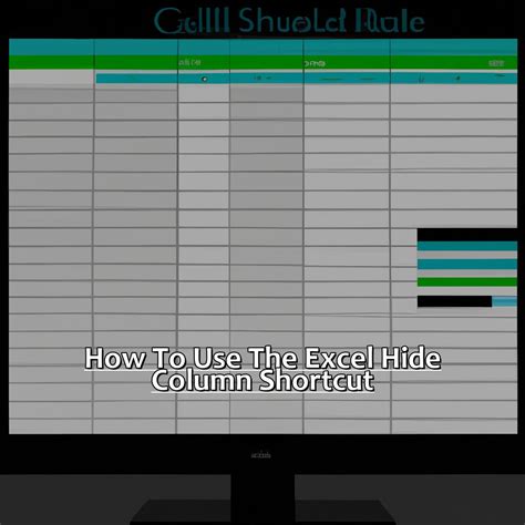 The Best Excel Hide Column Shortcut That You Re Not Using