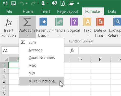 The Insert Function Dialog Box In Excel 2016 Dummies