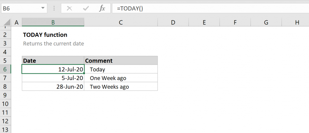 Today Function In Excel Google Sheets Automate Excel