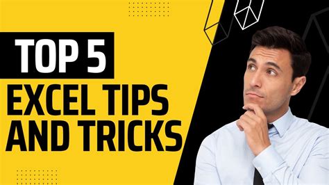 Top 5 Excel Tips And Tricks Youtube