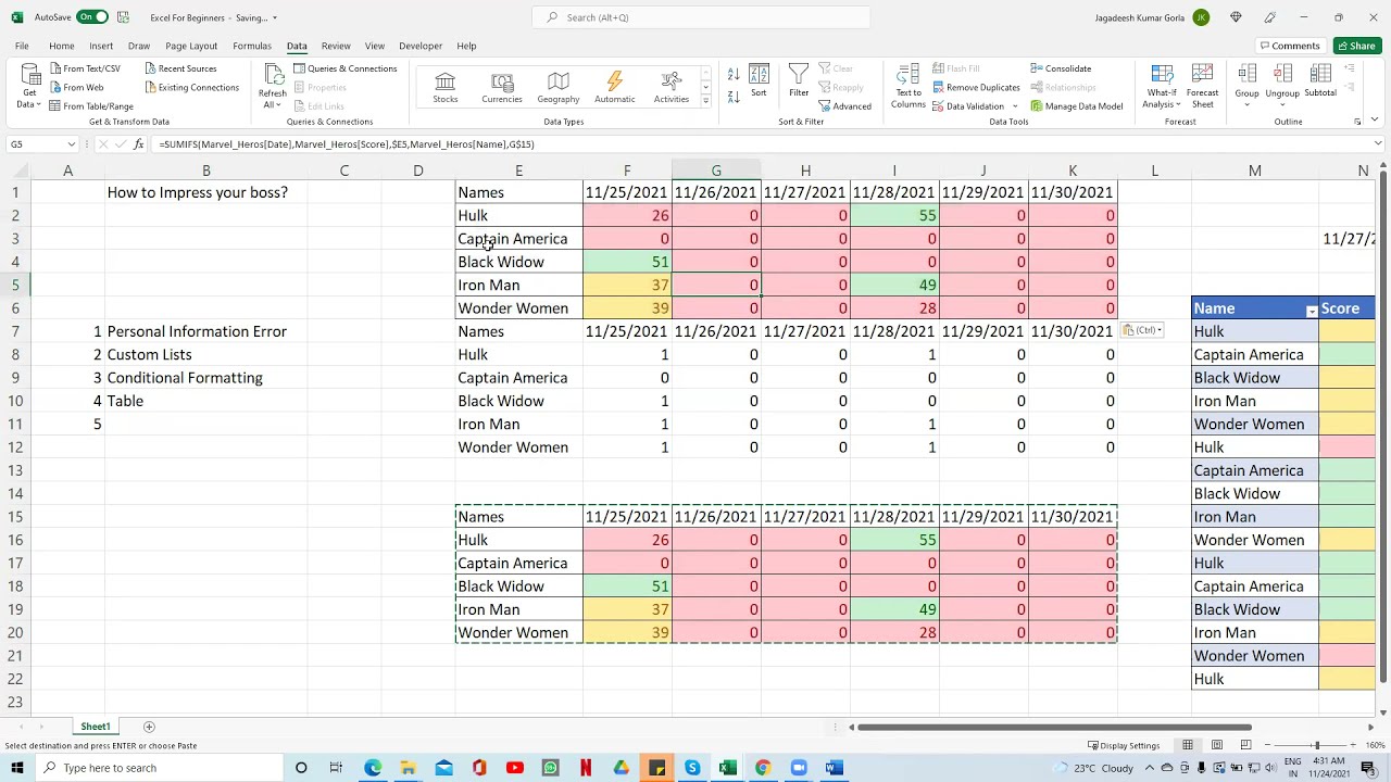 Top 5 Excel Tips Episode 1 Youtube