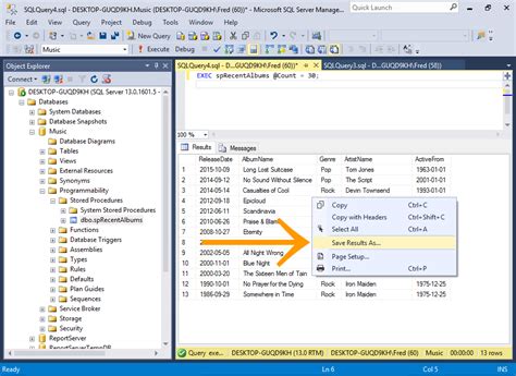 Top 67 Imagen Microsoft Sql Server Management Studio Export Query