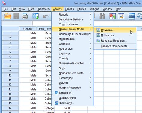 Two Way Anova In Spss Statistics Step By Step Procedure Including Testing Of Assumptions