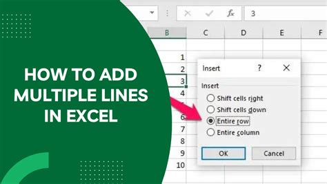 Unlocking Efficiency How To Add Multiple Lines In Excel Earn Excel