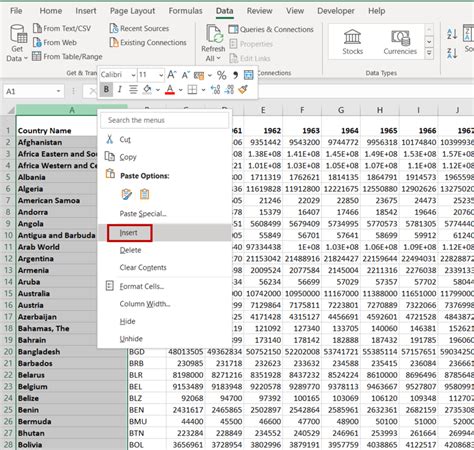 Unsort Excel Shortcut