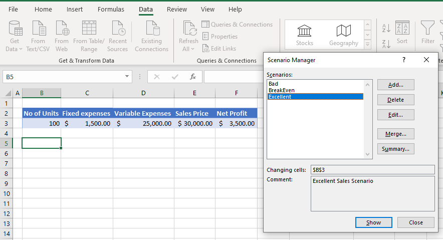 Use Scenario Manager To Calculate Revenue In Excel Automate Excel