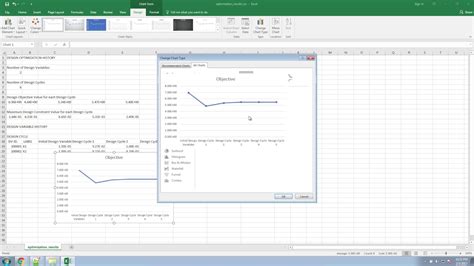 Viewing Optimization Results In Excel Msc Nastran Optimization Youtube