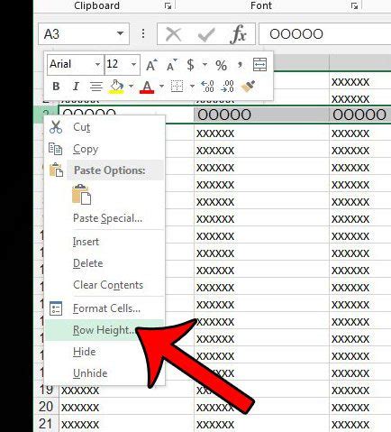 Where Do I Set The Cell Height In Excel 2013 Solveyourtech